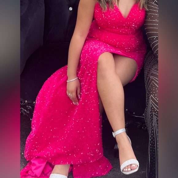 Pink formal Dress Sz 6 - Picture 4 of 4